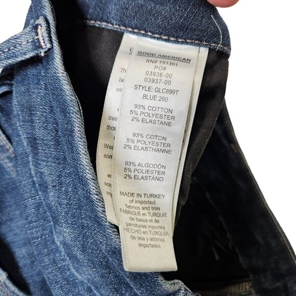 Good‎ American Women's Good Legs Crop Jeans  Size 25 0 Blue Denim - Picture 4 of 13